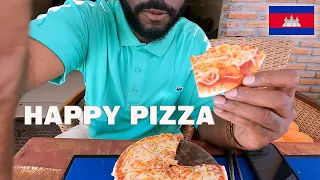 Phnom Penh Cambodia Finding Happy Pizza  || International Zoe Barber World TV