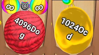 Satisfying Mobile Game / Blob Merge 3d - 2048 blob ball 334455 Level Up Gameplay Android, iOS part 6