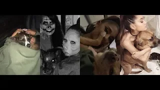 Ariana Grande and her pets moments!