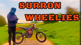 Learning How To WHEELIE On A SURRON X - Helpful Tips!