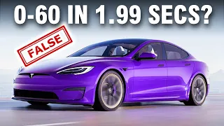 Tesla LIED! Can't Hit 60 MPH In Under 2 Seconds (Model S Plaid)