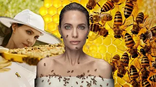 Angelina jolie shows us the art of beekeeping I  angelina jolie beekeeping