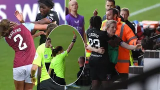 Hawa Cissoko got a red card  [ Women’s Football Red Card ]