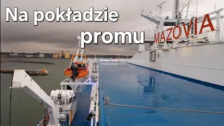 Na pokładzie promu "MAZOVIA" Polferries | wjazd na najwyższy pokład samochodowy