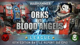 Blood Angels Space Marines vs Orks Warhammer 40K 10th Edition Battle Report 2000pts