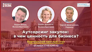 Аутсорсинг закупок: в чем ценность для бизнеса? Сокращенная версия.