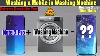 Redmi Note 7 Pro vs Washing Machine #DURABILTY#EXTREME WATER TEST