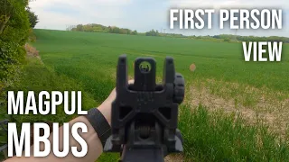 Magpul MBUS Iron Sights - First Person View