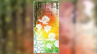 Embossed Lilium on a Spray Ink Background by Tracey Dutton - A Lavinia Stamps Tutorial