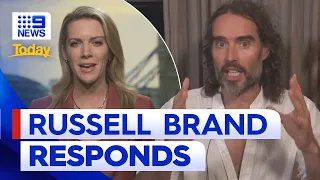 Russell Brand responds to sexual assault allegations | 9 News Australia