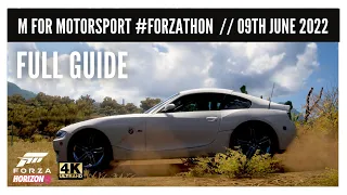 Forza Horizon 5 - #Forzathon M For Motorsport Full Guide