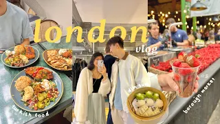 london vlog ౨ৎ borough market eats, living in london, eating yummy food and exploring ♡