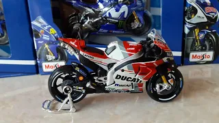 Diecast MotoGP Ducati Desmosedici GP18 Andrea Dovisiozo 1 18 Maisto   YouTube