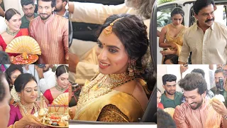 Malavika Jayaram Super Grand Entry 💥😍 | Jayaram's Daughter Wedding