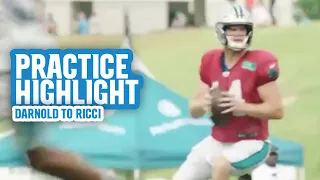 Panthers Camp Highlight: Sam Darnold floats it in to Giovanni Ricci