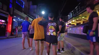 Angeles City Walking Street on a SATURDAY NIGHT - P BURGOS ST on STEROIDS BEST NIGHTLIFE Philippines