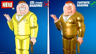 What Happens if REMOVE TOON EFFECT on PETER GRIFFIN Skin in Fortnite (FAMILY GUY)? シ