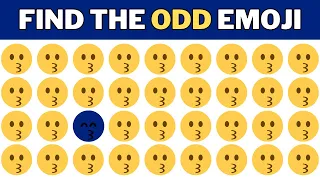 Find The ODD Emoji🔎  | Test Your Observational Skills🧠 | Emoji's Edition😍 #quiz #findtheoddemojiout