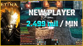 L2Etina x50 : 2,499 MIL ADENA / MINUTE as a NEW PLAYER [ Lv.1 - Lv.56 ]