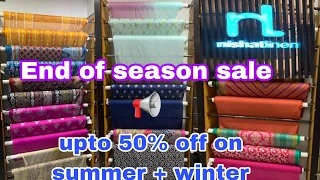 nishat linen end of season sale Alert||upto 50% off on summer & winter collection |September 5, 2022