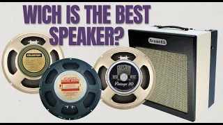 Speakers Comparison - Greenback vs Vintage30 vs Jensen C12k