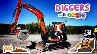 Learn About Diggers | Construction Vehicles for Kids | Educational Video for Children