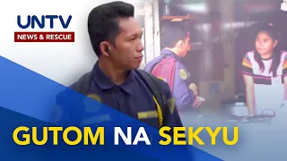 Isang sekyu ang lakas-loob na humihingi ng makakain dahil wala pang sahod | Sana All