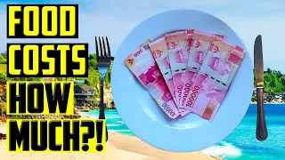 COST of FOOD | Dining Out | BALI Indonesia