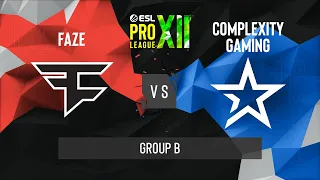 CS:GO - Complexity vs. FaZe Clan [Nuke] Map 2 - ESL Pro League Season 12 - Group B - EU