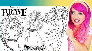 Coloring Princess Merida Disney Brave Coloring Pages | Prismacolor Markers & Crayola Crayons