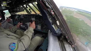 Ilyushin WORKOUT!!! Stunning Il-76 Low Pass with both Pilots sweating it out! [AirClips]