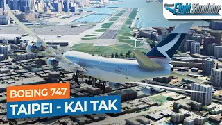 [MSFS] Taipei to Kai Tak- Boeing 747 Cathay Pacific｜Drawyah