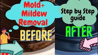 How to remove Mold/Mildew from A Washing Machine Seal/Rubber/Gasket-LINK for PT2 Pinned in comments.