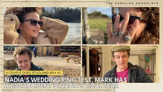 A COUPLE DOES STUDLAND BAY 2 Nadia's WEDDING RING Test, Mark Has a BIG ACCIDENT & Nadia's TIDAL FEAR