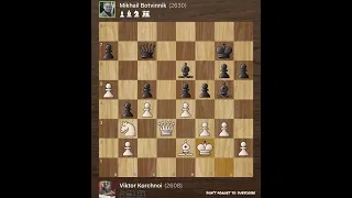 Viktor Korchnoi vs Mikhail Botvinnik • URS Championship, 1955