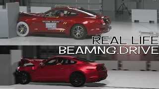 Real Life vs BeamNG.Drive - crash test compilation