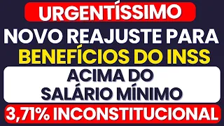 URGENTE! NOVO REAJUSTE PARA BENEFÍCIOS ACIMA DO MÍNIMO EM 2024 - 3,71% NÃO! @GeovaniSantoscidadanianaveia