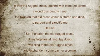 The Old Rugged Cross | #hymn  #organ #lyrics