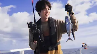 [ENG SUB] Finally he catch the Chamchi 🦈 😂 'Sea of JIN island' production film #jin #army #youtube