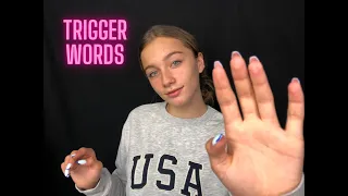 ASMR - Whispering TRIGGER WORDS to help you relax!