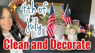 ✨New✨ FOURTH OF JULY CLEAN AND DECORATE WITH ME PART 2 | FARMHOUSE DECOR IDEAS | AMERICANA DECOR