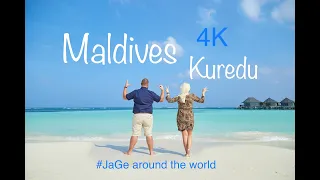 Kuredu Island Resort and Spa Maldives 4K drone turtles sharks snorkeling room tour Malediven Drohne