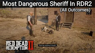 Sheriff Sam Freeman Executes A Del Lobo In Tumbleweed (All Outcomes) - RDR2