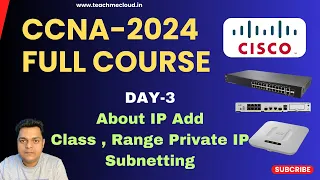 What is IP address ? About Range of Private IP Add ! IP Subnetting ! CCNA -2024 Full Course ! DAY-3