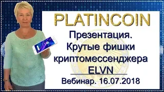 🎯 PlatinCoin. Платинкойн. Вебинар. Презентация. Криптомессенджер ELVN