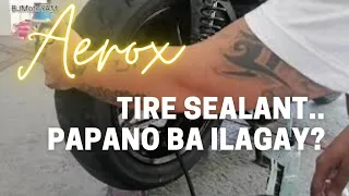 Tire Sealant para sa Aerox natin | Balance | DIY