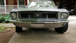 1968 Mustang.  Front turn signal upgrade to Amber led bulbs.