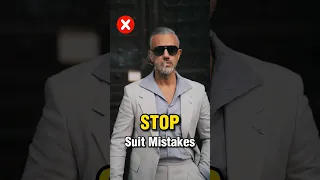 5 Suit Mistakes ❌ || #shorts #viral