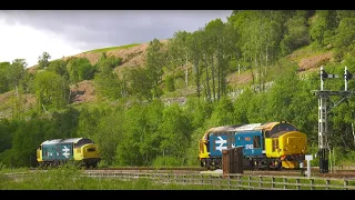 NYMR - Class 37 loco swap with No. 37403 and No. 37264 at Levisham (Firecon)