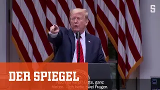 Eklat wegen Corona-Frage: Trump bricht Pressekonferenz ab | DER SPIEGEL